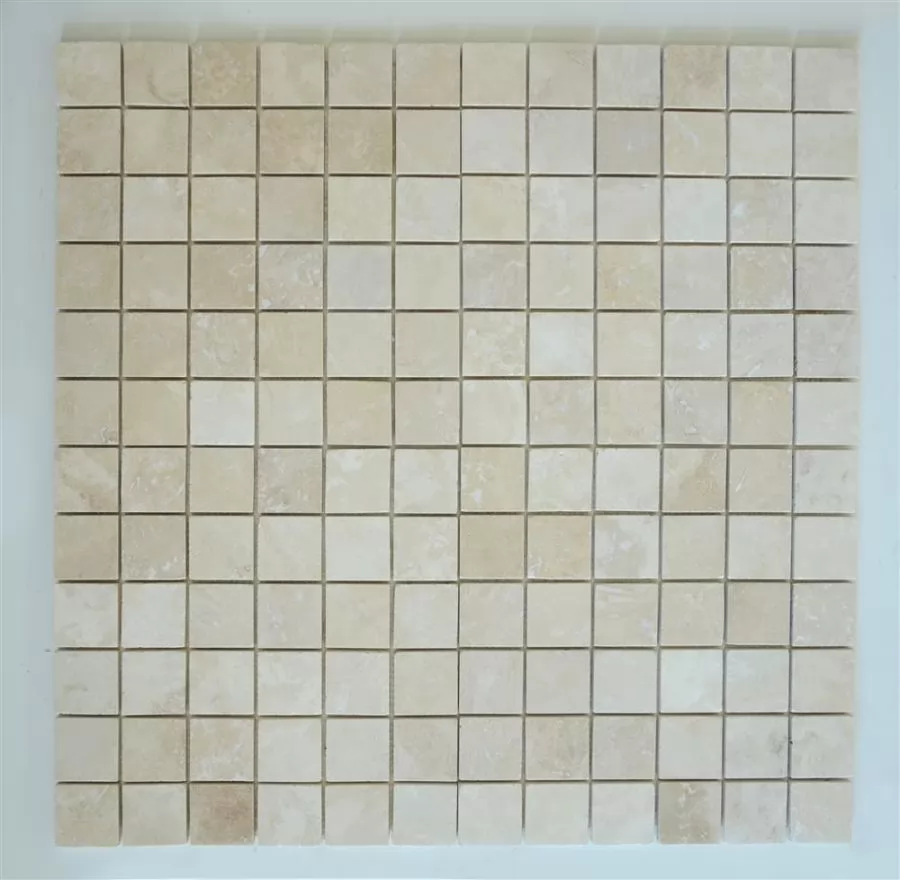 Honed Filled Travertine Mosaic