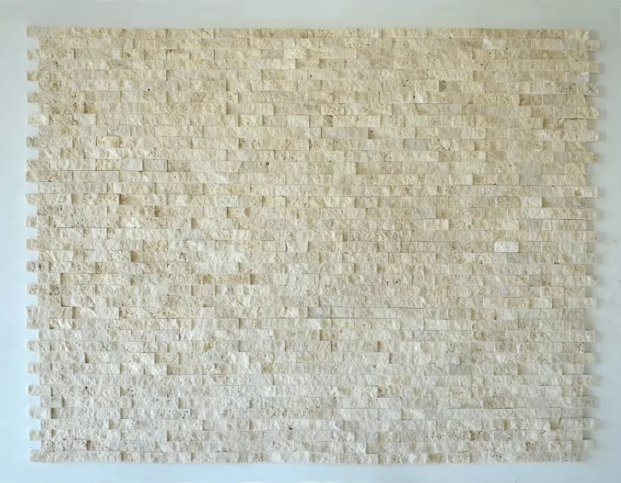 Light Travertine Split Face Mosaic