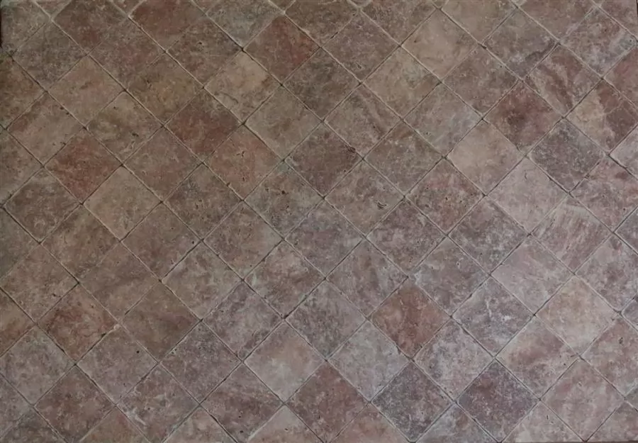 Red Travertine Tumbled